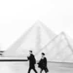Paris Editorial Engagement Photoshoot at Louvre Museum