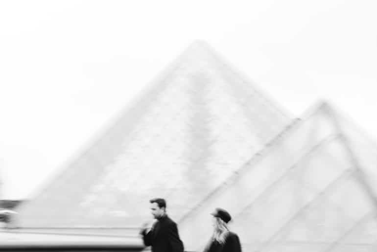 Paris Editorial Engagement Photoshoot at Louvre Museum